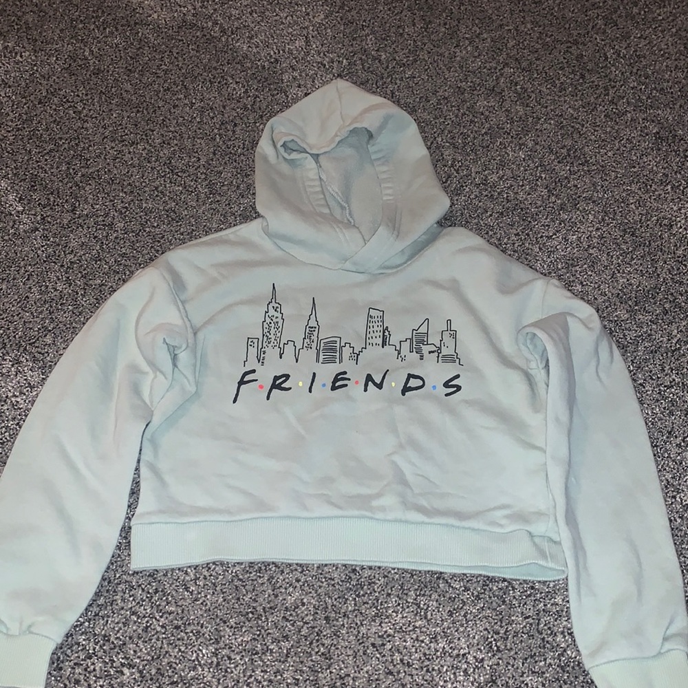 H&M kids cropped length “friends” hoodie
